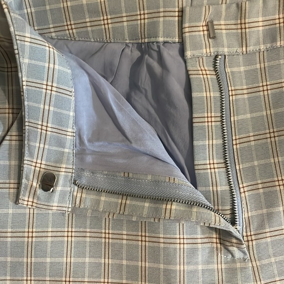 Blue Blush Blue and Brown Plaid Wide Leg Crop Top Outfit Size Small - Picture 14 of 16